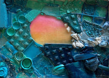 "Salt Creek" Collection : Trash Projex" by Heather Water, Mixed Media on Canvas