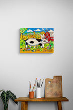 "Mom" by T.White, Acrylic on Wooden Panel