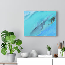 Surfer Light blue Stretched Canvas Giclee