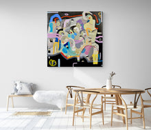 "Women Stand Together" by Ellen Dieter, Mixed Media on Canvas