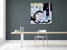 "Free Floating" by Ellen Dieter, Mixed Media on Canvas
