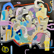 "Women Stand Together" by Ellen Dieter, Mixed Media on Canvas