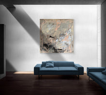 "F.O.G." by Eline Verheul, Charcoal, Acrylic, Tempera on Canvas