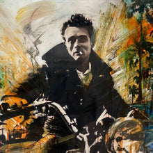 "Gonna be a Legend" by Asma Kocjan, Mixed Acrylic-collage, Epoxy on Canvas
