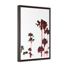 San Clemente Palm Trees Vertical Framed Premium Gallery Wrap Canvas