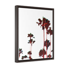 San Clemente Palm Trees Vertical Framed Premium Gallery Wrap Canvas
