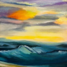 "Walking on the Sea Shore" by Fernanda Angulo, Acrylic on Canvas