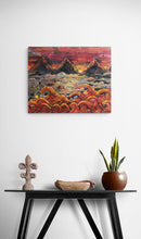 "The Warming Seas" by Nathan Paul Gibbs, Acrylic on Panel with Epoxy