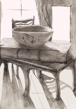 "Hacienda" by Paul Michael Glaser, Pencil and Charcoal on Archival MOAB
