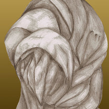 "Mother and Child" by Paul Michael Glaser, Pencil and Charcoal on Archival MOAB