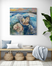"Ocean, Otters, Oil" by Gregg Chadwick, Oil on Linen