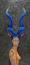 "Warrior Woman" by Christine Hausserman, Mixed Media on Metal