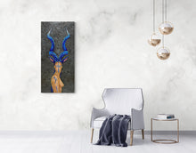 "Warrior Woman" by Christine Hausserman, Mixed Media on Metal