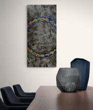 "Half Circle" by Christine Hausserman, Mixed Media on Metal