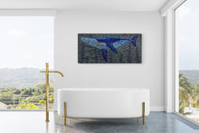 "Whale" by Christine Hausserman, Mixed Media on Metal