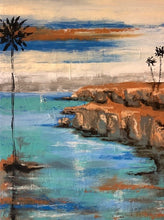 "Red Rock Twin Cliffs" by Christine Holder, Acrylic on Canvas