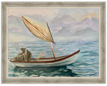 "The Fisherman" by Julie Mantis, Oil on Canvas