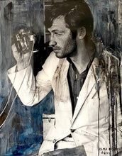 "I want Everything or Nothing" by Asma Kocjan, Mixed Acrylic-collage, Epoxy on Canvas