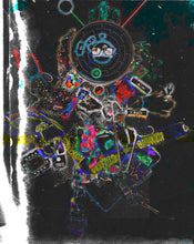 "Space Junk" by Casey LaRios, Mixed Media on Canvas