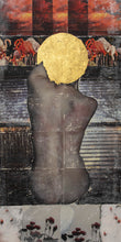 Star. Evening. Im Not Going to Fall Again, by Anna and Valeriia Lyshchenko, Collage on Linen Canvas
