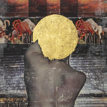 Star. Evening. Im Not Going to Fall Again, by Anna and Valeriia Lyshchenko, Collage on Linen Canvas