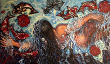 “Red Fish” By Apollo, Acrylic on Canvas