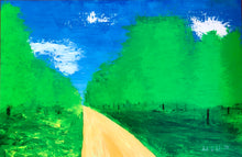 "Path" By David Calderon, Acrylic on Plywood