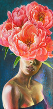 "Red Flower" by Helen Neumann, Oils on Canvas