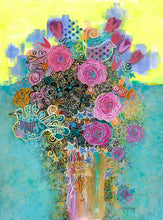 "Stardust Boogie" by Marilyn Weisberg, Mixed Media on Watercolor Paper