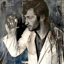 "I want Everything or Nothing" by Asma Kocjan, Mixed Acrylic-collage, Epoxy on Canvas