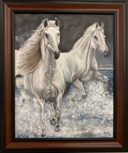 "Happy Horses" by Inna Makarichev, Oil on Canvas