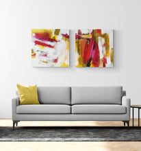 "Sum Of Its Parts” Diptych by Janet Bothne, Acrylic on Canvas