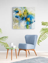 “Twirlwinds” by Janet Bothne, Acrylic & Mixed Media on Canvas