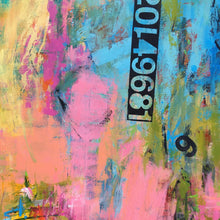 “Silks” by Janet Bothne, Acrylic & Mixed Media on Canvas