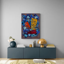 "Tsunami" by Jeff Petsche, Mixed Media on Canvas