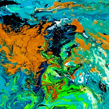 “Deep Dive” by Jerry Moss, Acrylic on Canvas