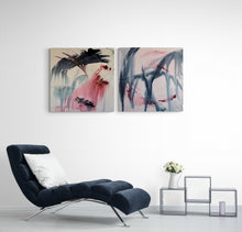"Looking Beyond Diptych" by Jill Diane Fabricant, Acrylic on Canvas