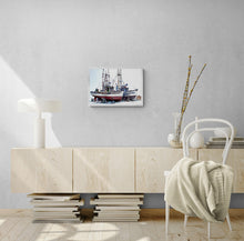 "Two Fishing Boats in Dry Dock" by James Pearce, Giclée on Hard D'Arches Fine Art Paper