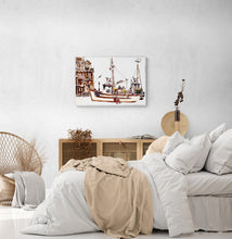 "Fishing Boats Docking" by James Pearce, Giclée on Hard D'Arches Fine Art Paper