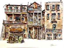 "The Virginia City Stables " by James Pearce, Giclée on Hard D'Arches Fine Art Paper