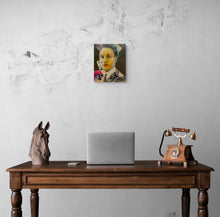 "Untitled" by Joshua Burbank, Mixed Media on Wood Panel