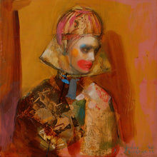 "Fantesca" by Joshua Burbank, Mixed Media on Wood Panel