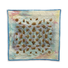 "Rusted Lace #2" by Jean M. Judd, Hand Stitched Thread on Commercial Textile