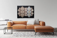 "Fractured 'Gello #3: Autumn to Winter" by Jean M. Judd, Hand Stitched Thread on Textile