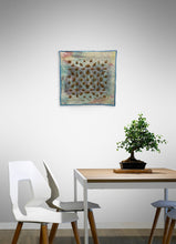 "Rusted Lace #2" by Jean M. Judd, Hand Stitched Thread on Commercial Textile