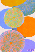 "Desert Orb Plant" by Kate Segal, Digital Mixed Media Giclée on Canon Satin Photo Paper