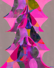 "Pink Point Ripple" by Kate Segal, Digital Mixed Media Giclée on Canon Satin Photo Paper