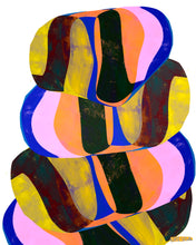 "Smushed Paint Mound PYBOB" by Kate Segal, Digital Mixed Media Giclée on Canon Satin Photo Paper