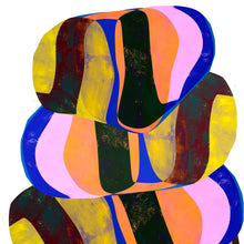 "Smushed Paint Mound PYBOB" by Kate Segal, Digital Mixed Media Giclée on Canon Satin Photo Paper