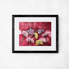 "Pink Butterfliesr" By Kim Winberry, Print on Metal